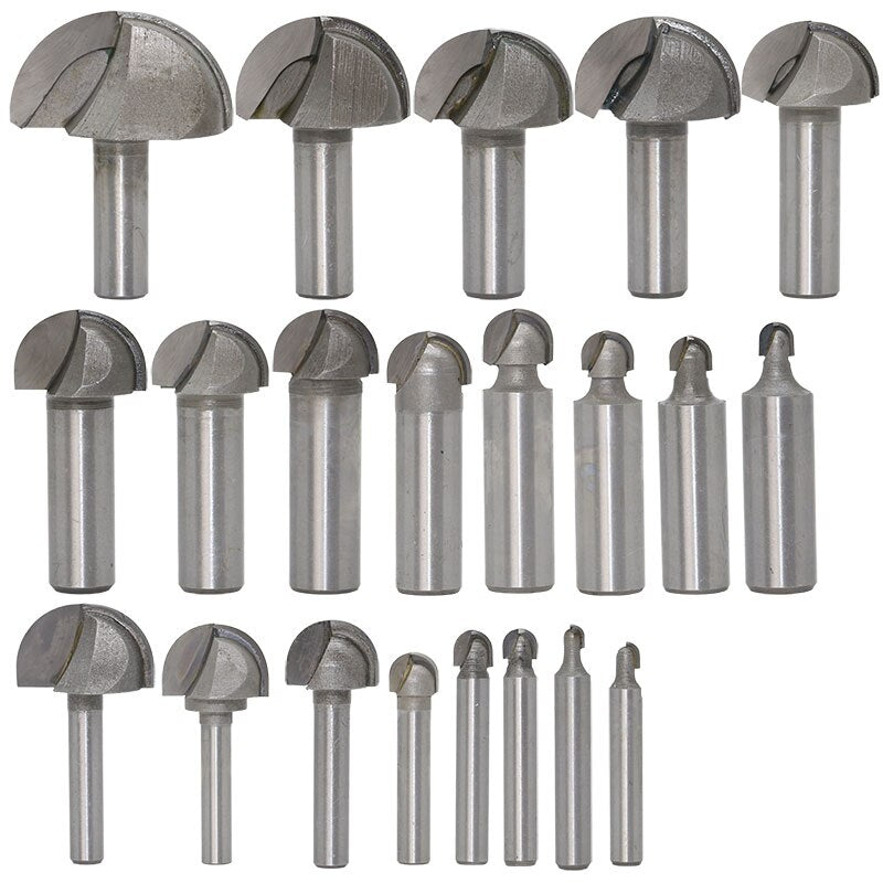 12.7mm or 6.35mm Shank -  Double Edging Cove Router Bits