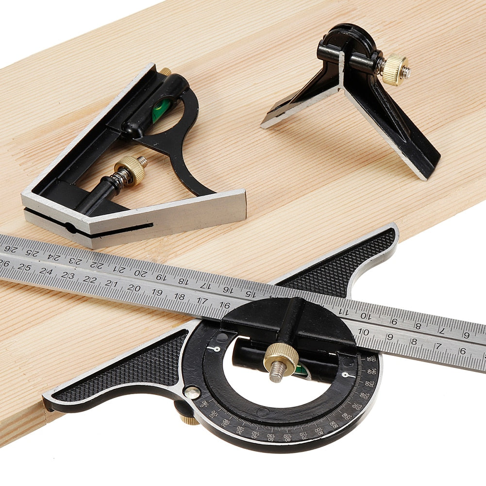 3 In 1 Square Angle Combination Ruler Set