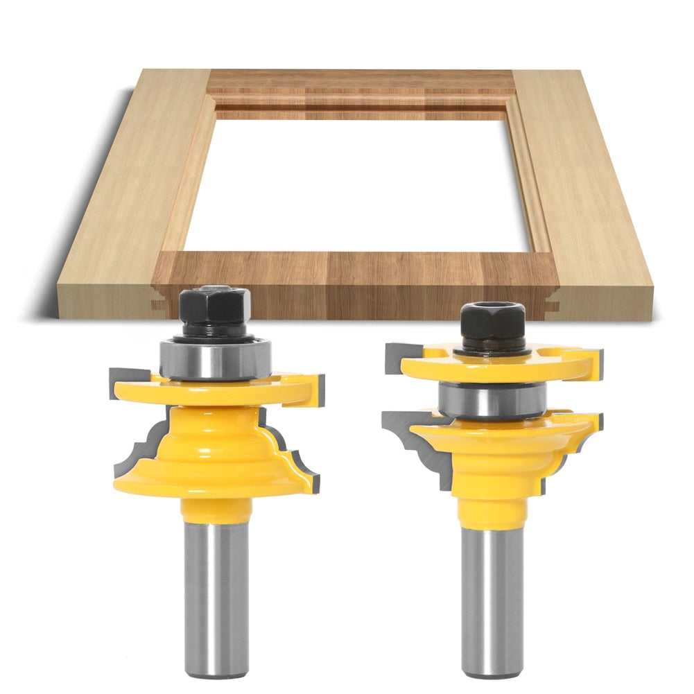 12mm  Shank - Rail and Stile - Panel Raised - Ogee Router Bit