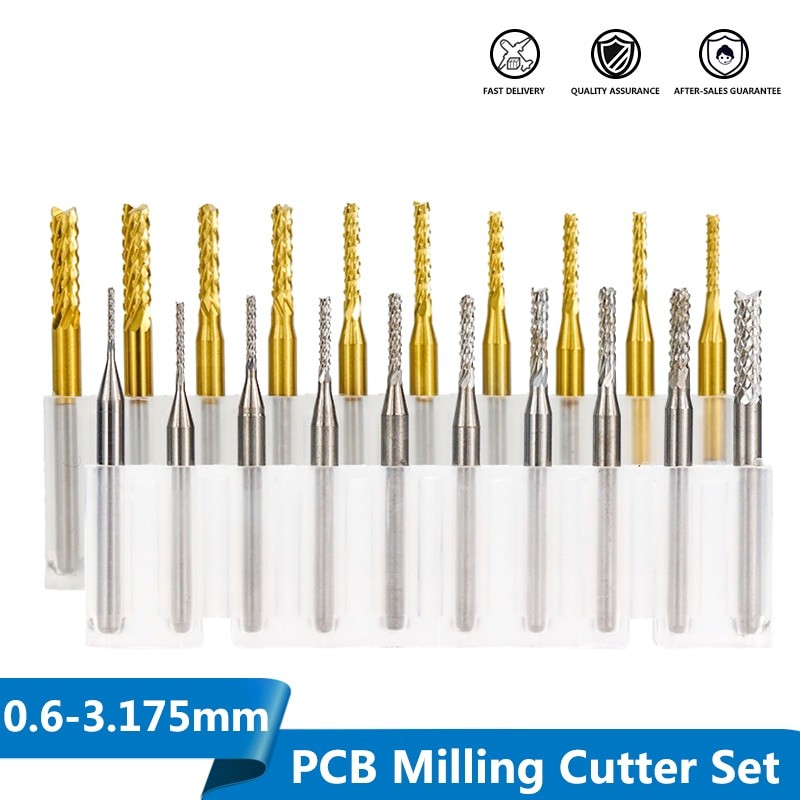 3.175mm Shank - PCB Milling Cutter Set