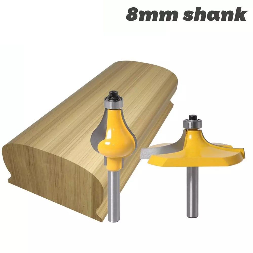 8mm Shank - Thumbnail & Beaded Handrail Router Bit