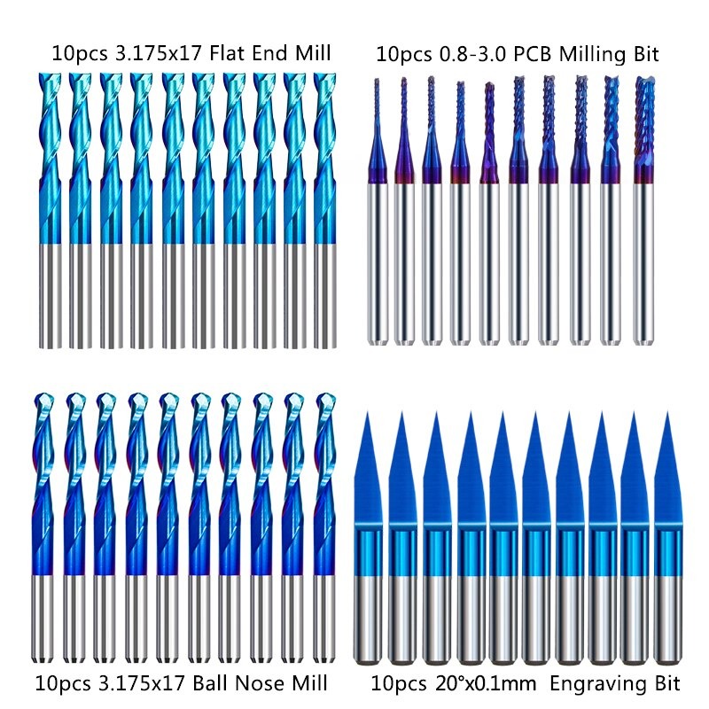 1/8" Shank - CNC Engraving Bit Kit