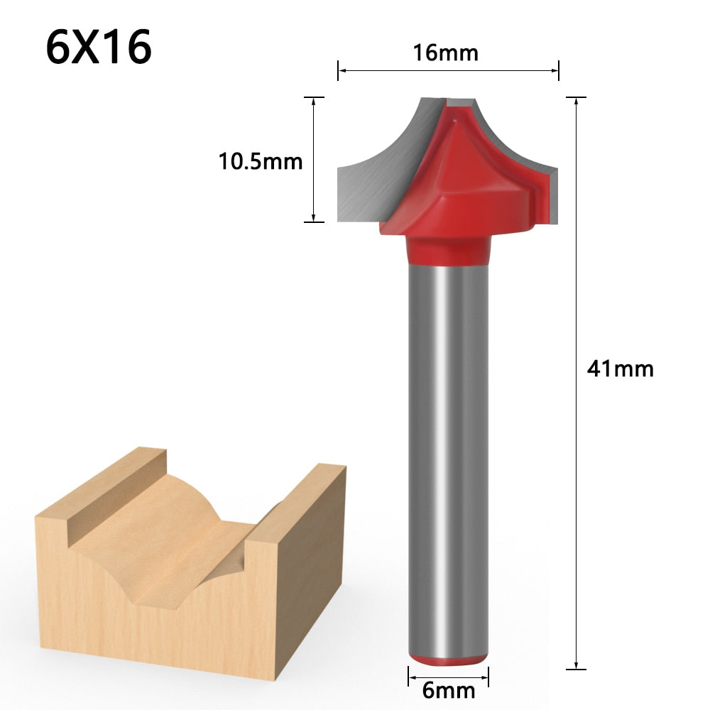 6mm Shank - End Carving Router Bits
