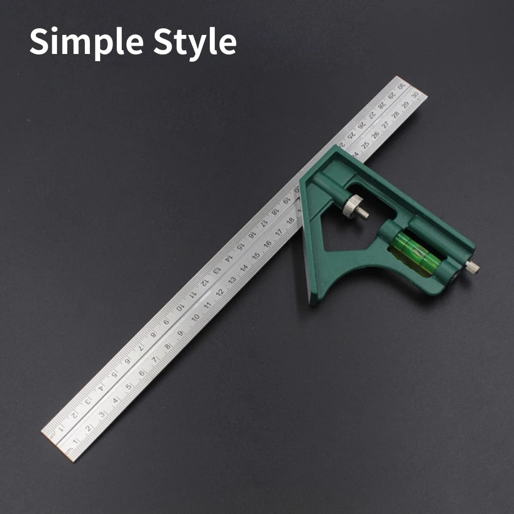 3 In 1 Square Angle Combination Ruler Set