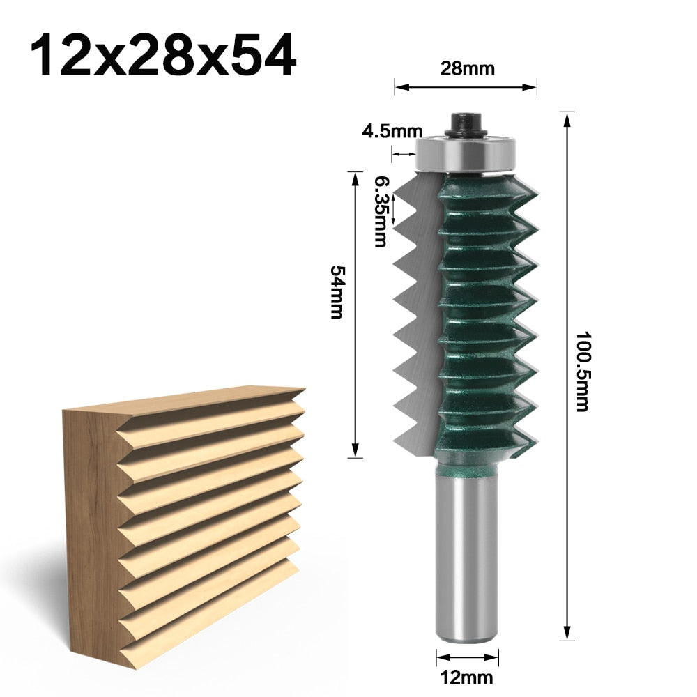 12mm Shank - Raised Panel "V" Joint Router Bit