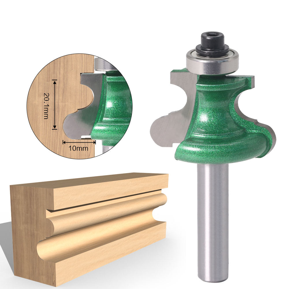 8mm Shank - Bead Molding and Flute Router Bit