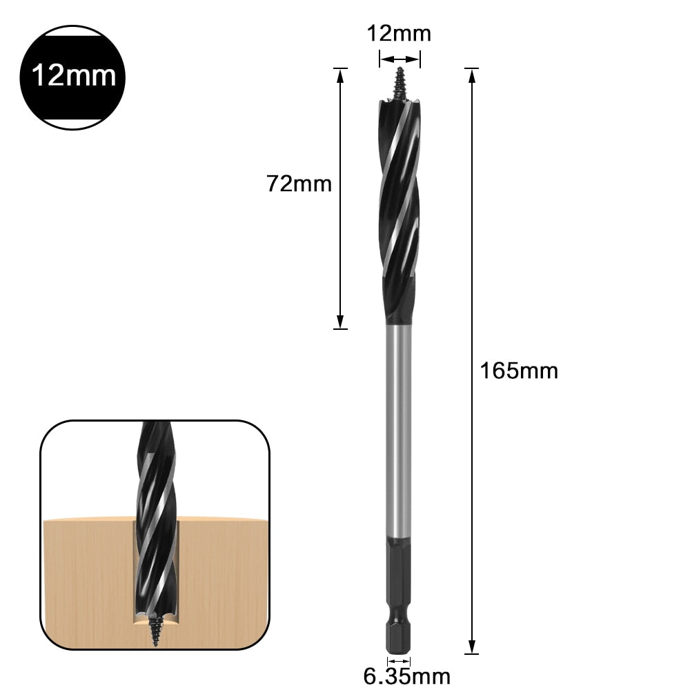 Twist Drill Bit (Auger Carpenter Drill Bit) - 10mm to 35mm