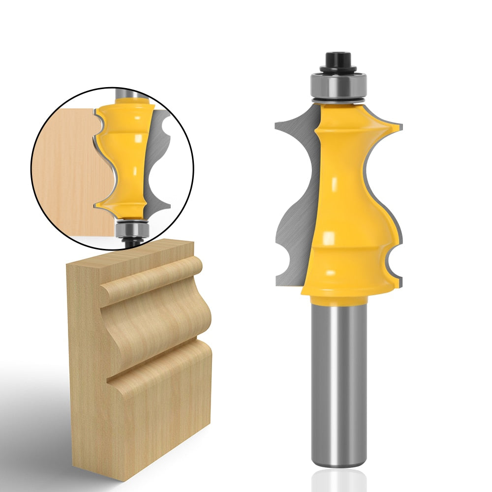 12mm or 12.7mm Shank -  Architectural Router Bit