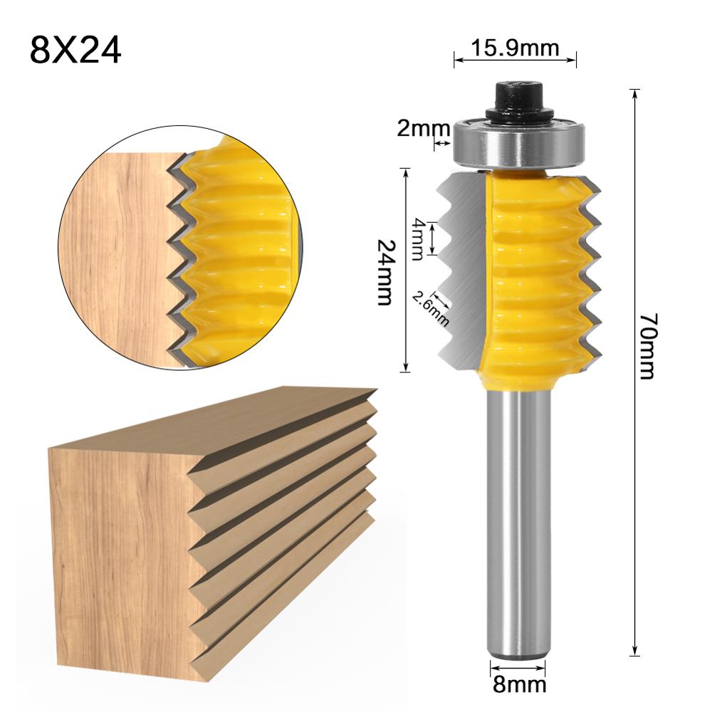 8mm Shank - Raised panel "V" joint Router Bits