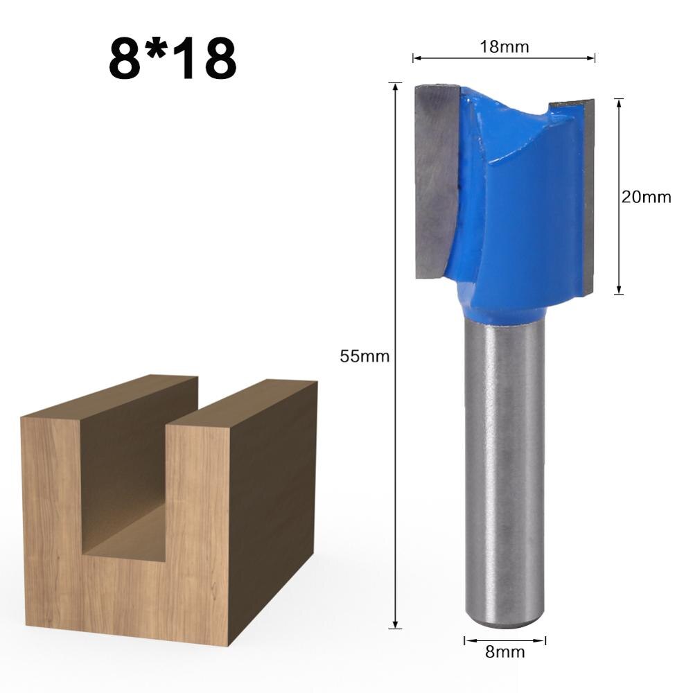 8mm Shank - Straight Router Bit