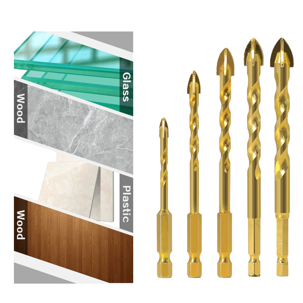 7mm Hex Shank -  Ceramic Twist Drill Bits
