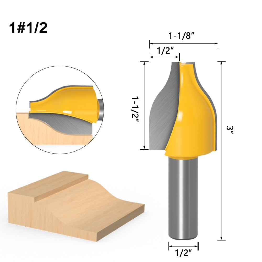 12mm or 12.7mm Shank -  Vertical Raised Panel Router Bit
