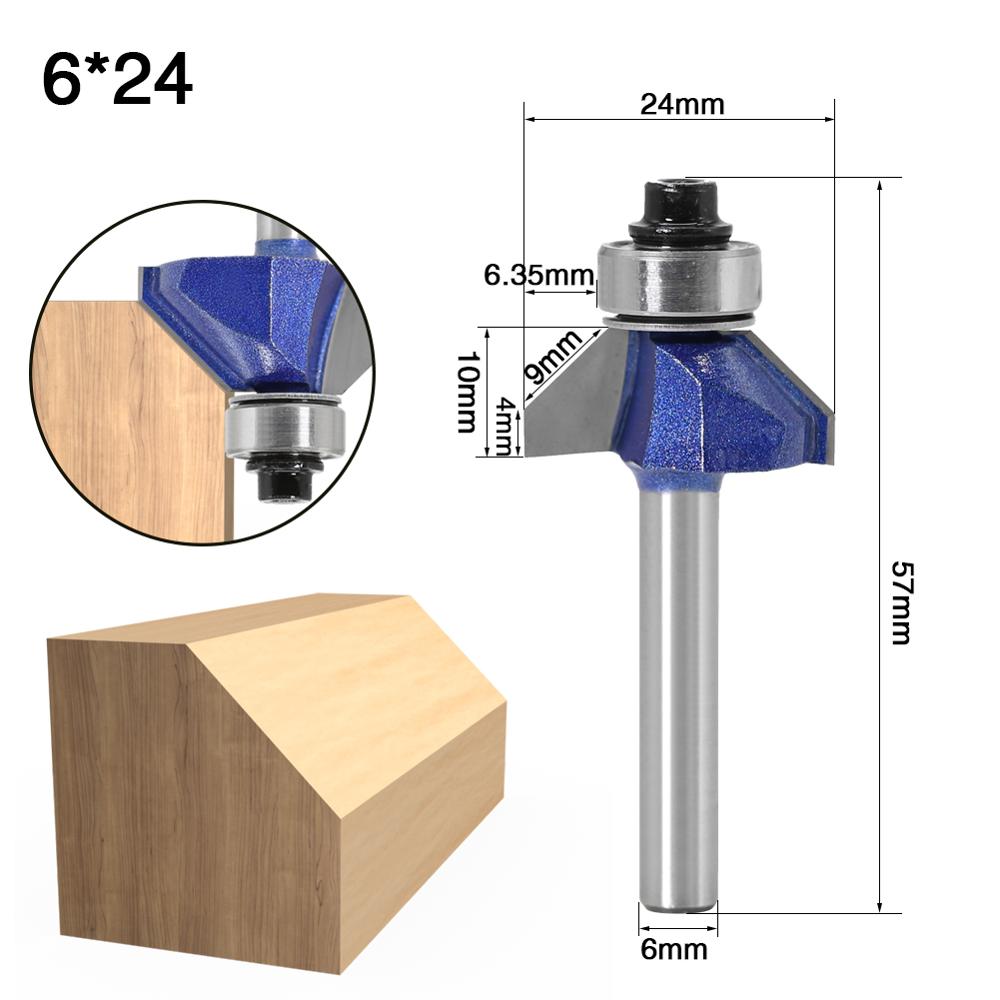 6mm Shank - 45 Degree Chamfer Router Bit