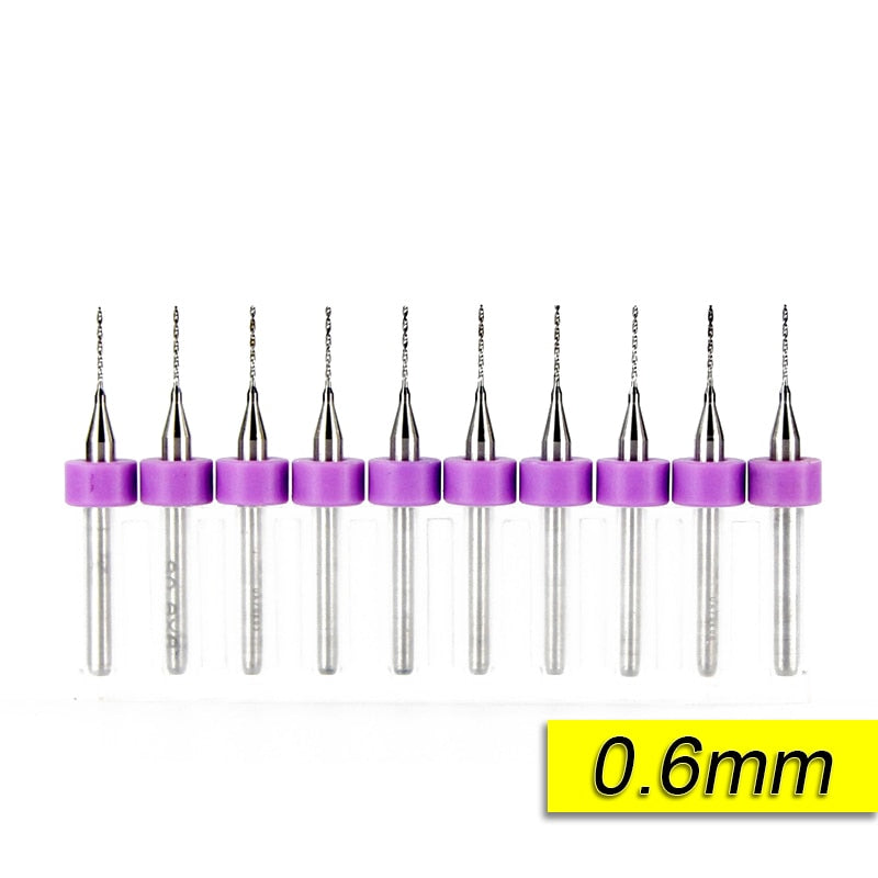 PCB Mini Drill Bit  0.6mm-1.5mm 10pcs/Set