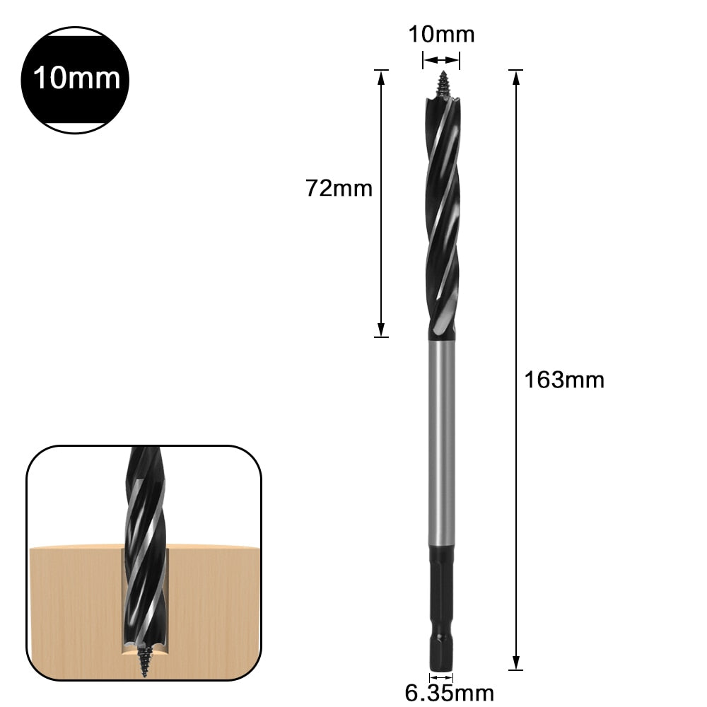Twist Drill Bit (Auger Carpenter Drill Bit) - 10mm to 35mm