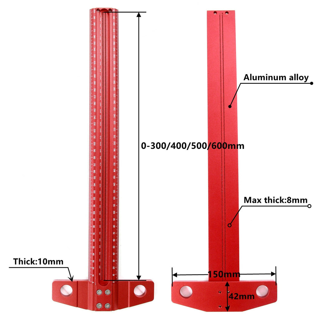60-600MM Precision Marking T-type Ruler