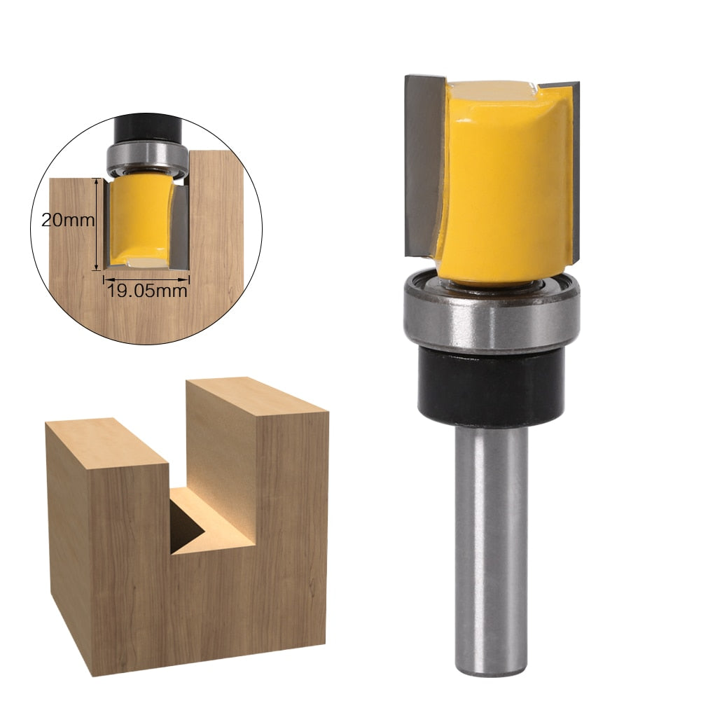 8mm Shank - Flush Trimmer Router Bit