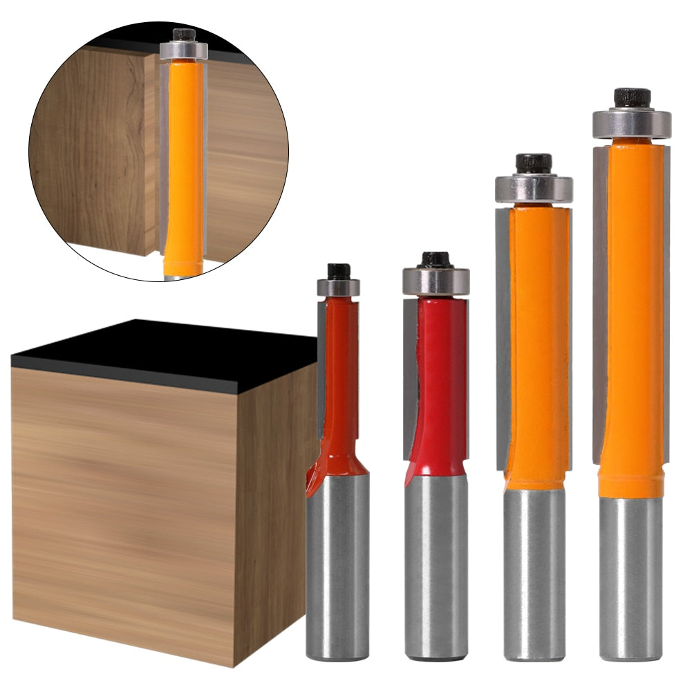 12mm Shank - Flush Trim Router Bit with Bearing