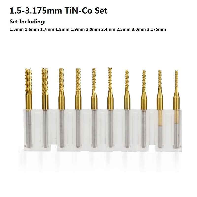 3.175mm Shank - PCB Milling Cutter Set