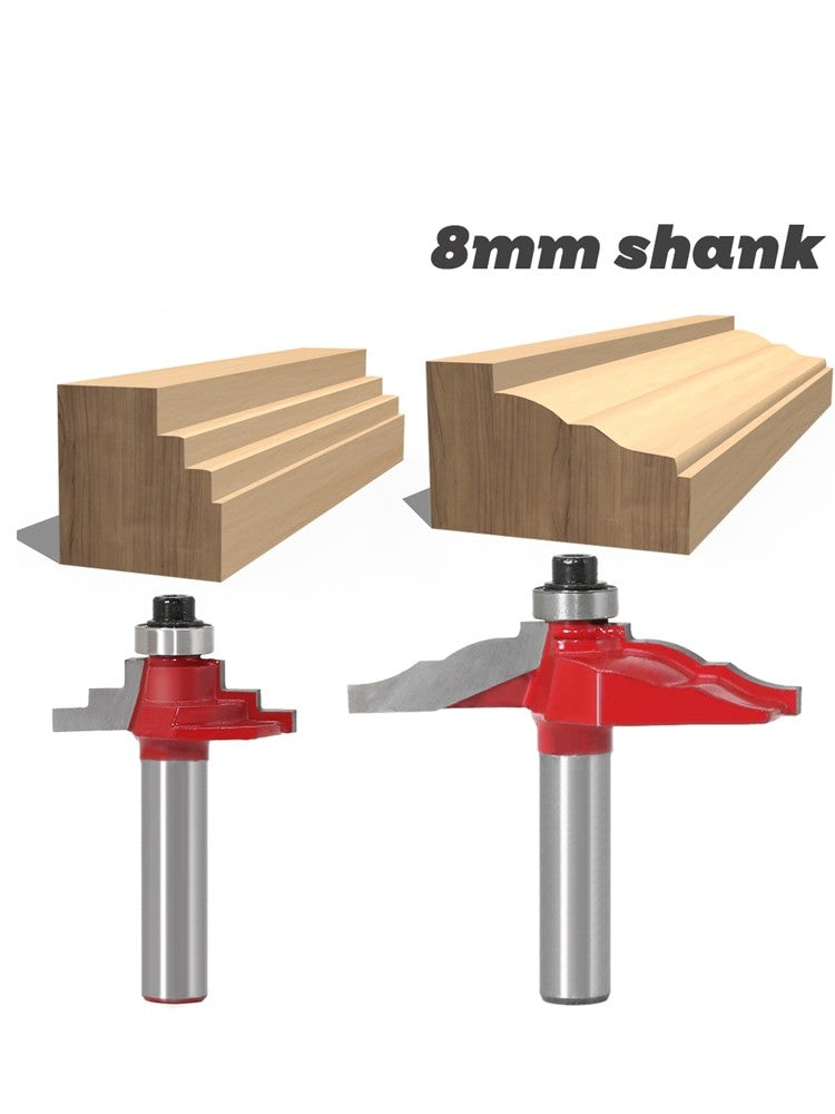 8mm Shank - Ogee Fillet Edge Forming Router Bit