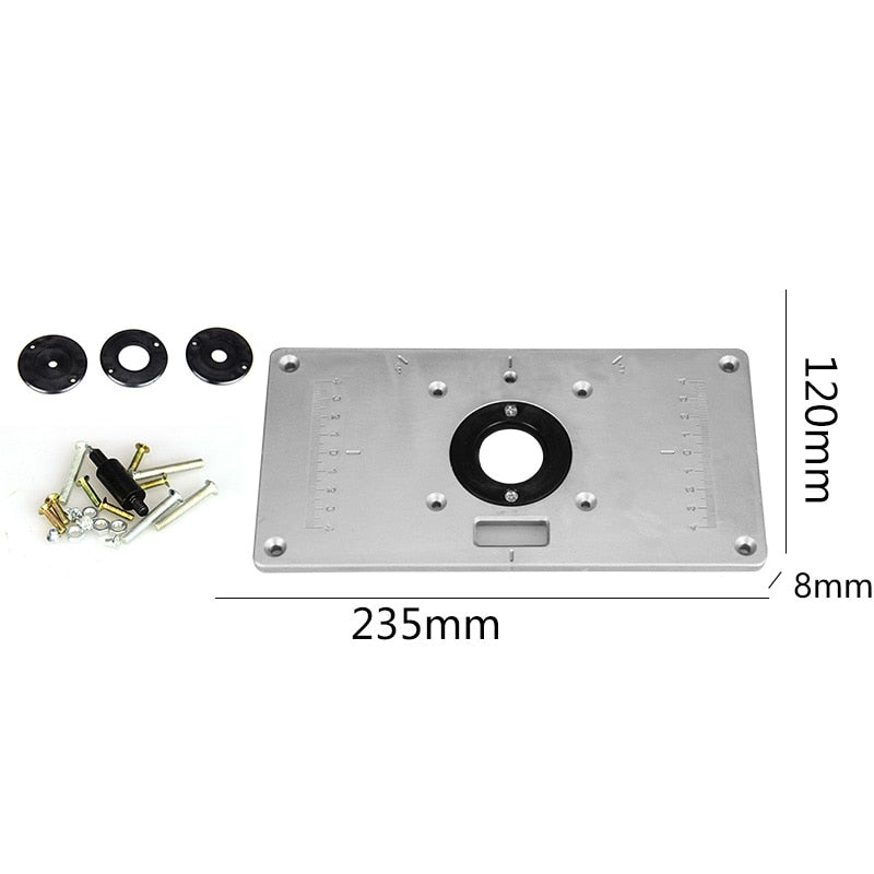 Multifunctional Aluminum Router Table Insert Plate
