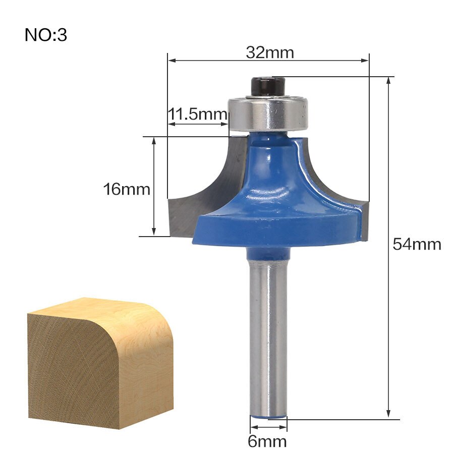 6mm Shank - Edging Router Bit Variants