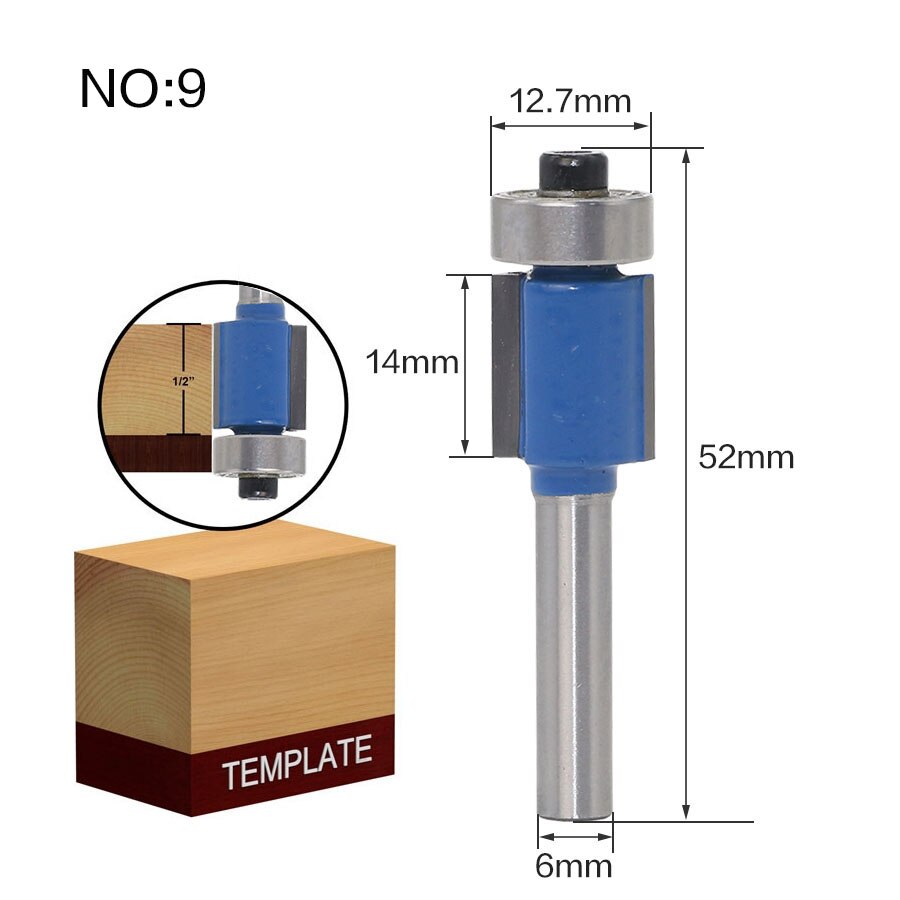 6mm Shank - Edging Router Bit Variants