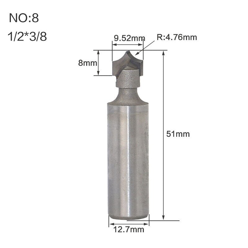 12.7mm or 6.35mm Shank -  Double Edging - Engraving  Router Bits