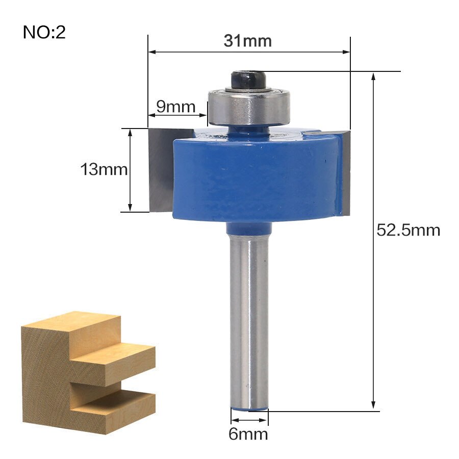 6mm Shank - Edging Router Bit Variants