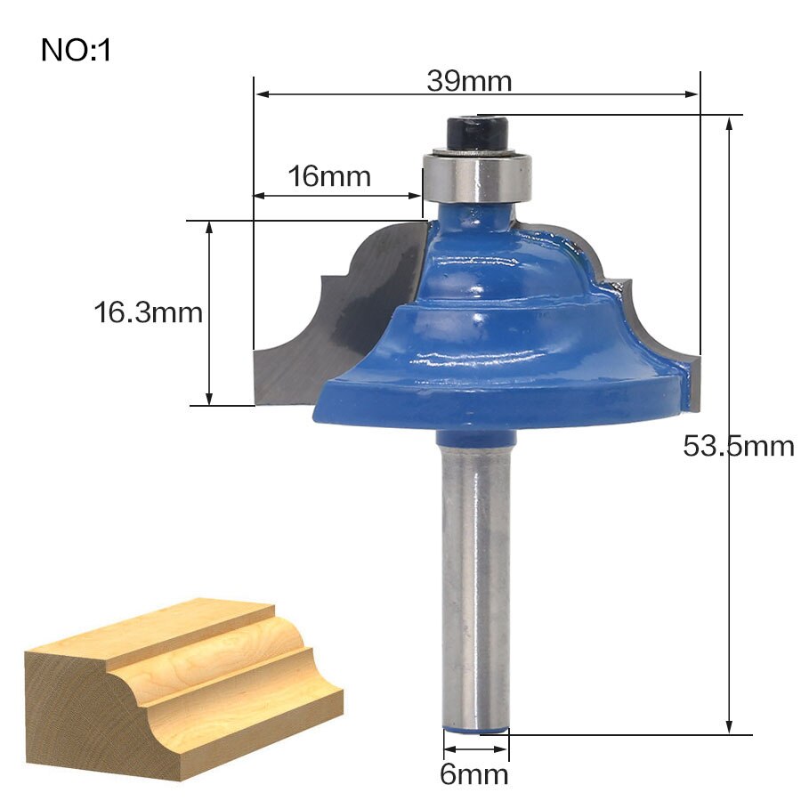 6mm Shank - Edging Router Bit Variants