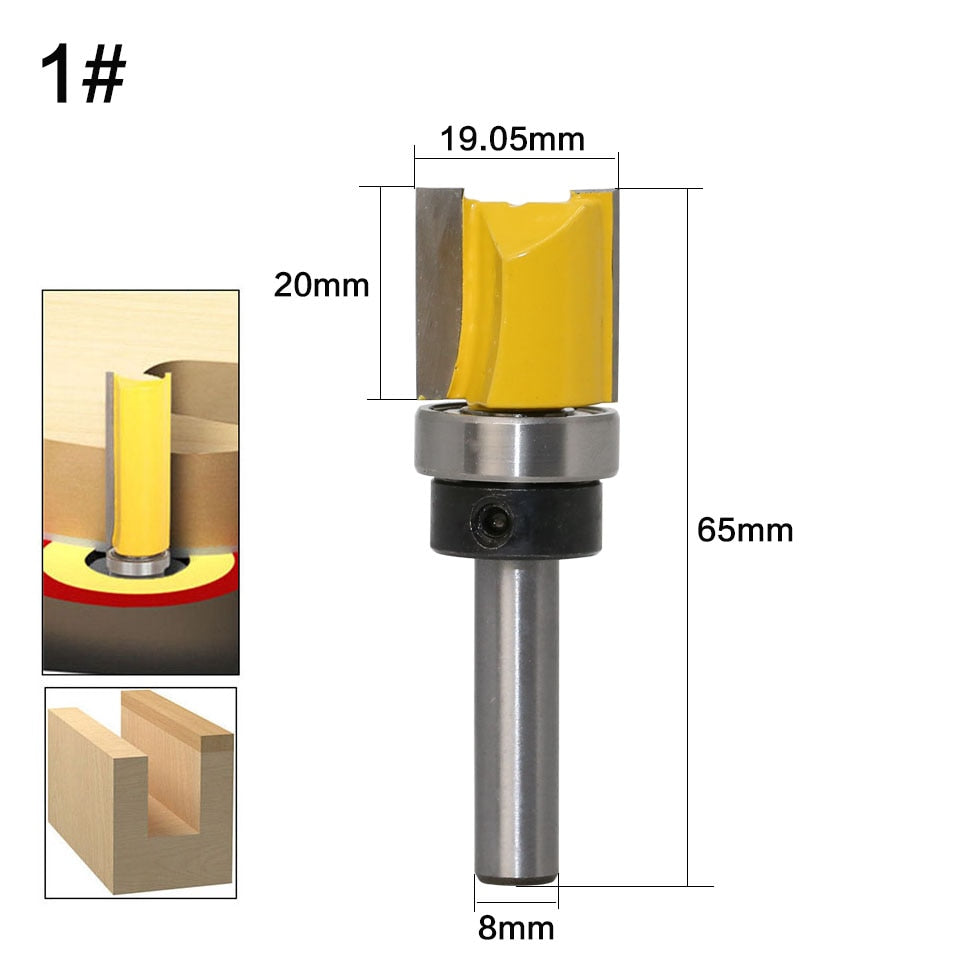 8mm Shank - Trim Hinge Mortising Router Bit