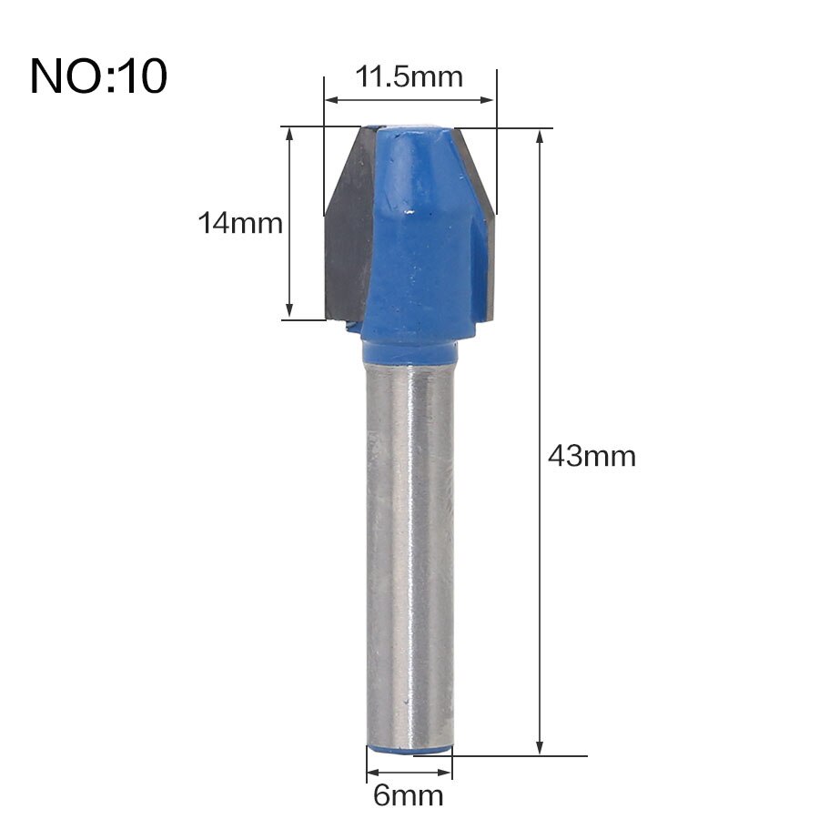 6mm Shank - Edging Router Bit Variants