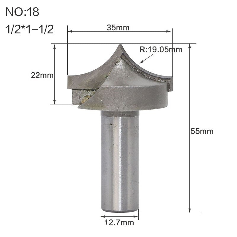 12.7mm or 6.35mm Shank -  Double Edging - Engraving  Router Bits