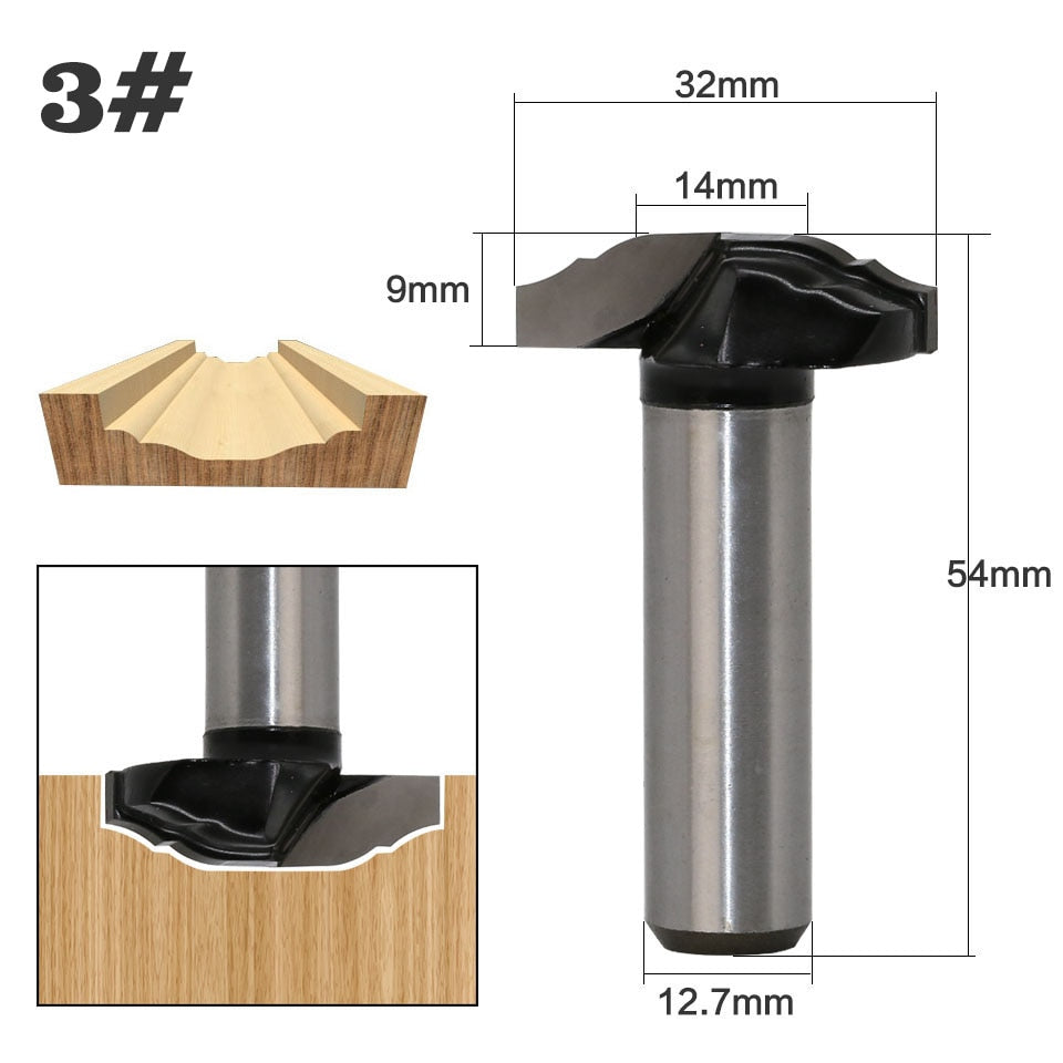12.7mm Shank - Door Frame - Engraving  Router Bit