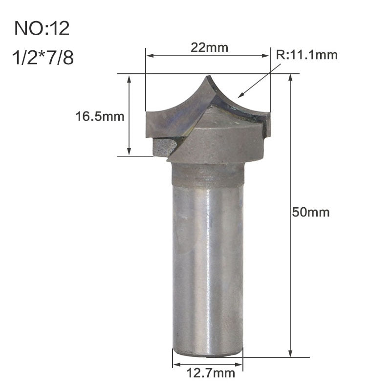 12.7mm or 6.35mm Shank -  Double Edging - Engraving  Router Bits