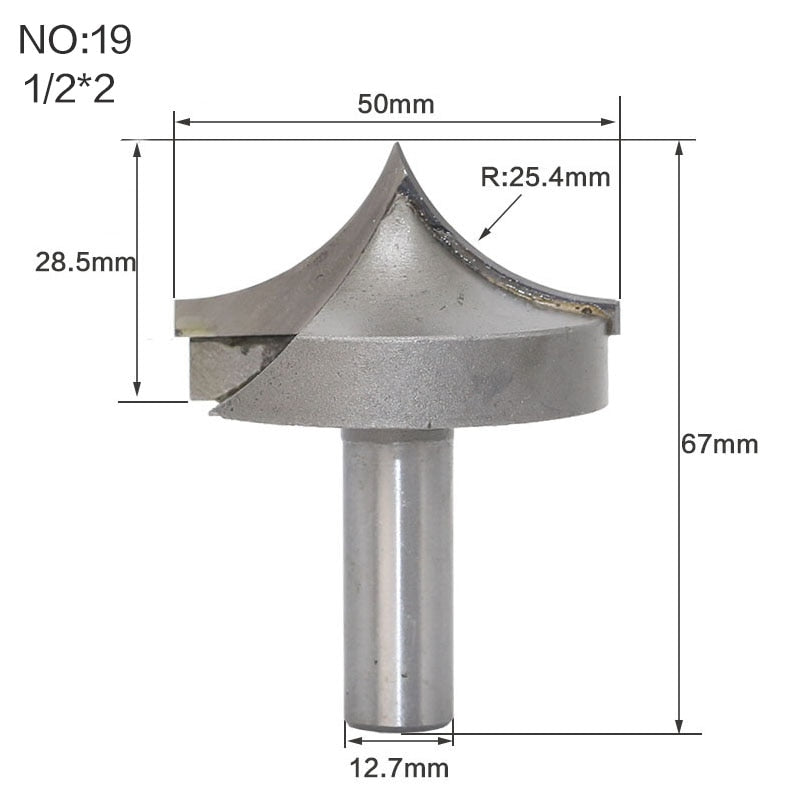 12.7mm or 6.35mm Shank -  Double Edging - Engraving  Router Bits