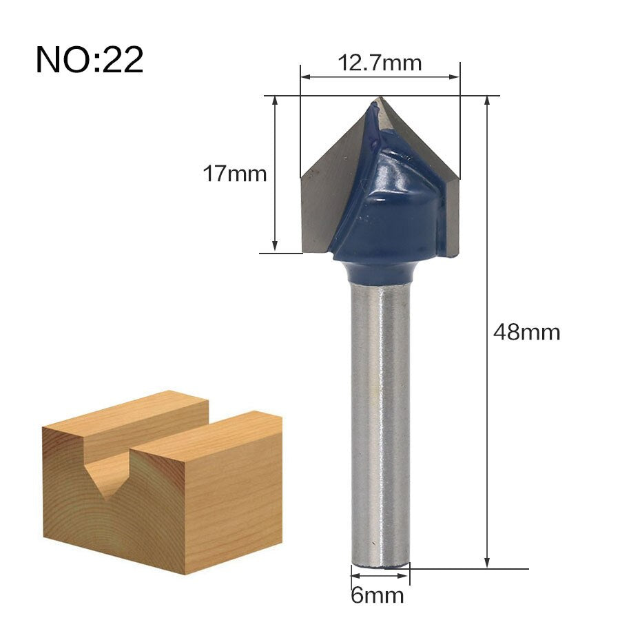 6mm Shank - Edging Router Bit Variants