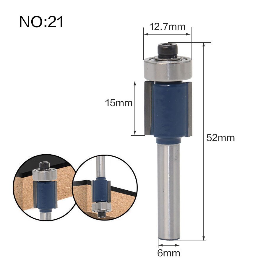 6mm Shank - Edging Router Bit Variants