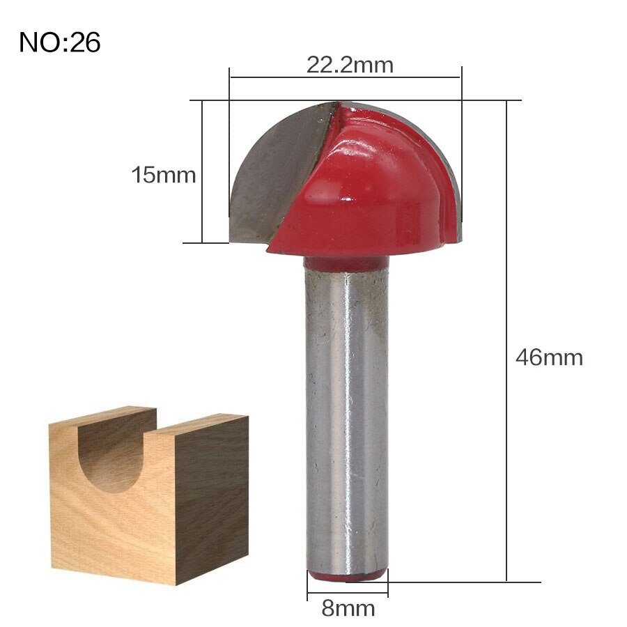 8mm Shank - Router Bit Variants