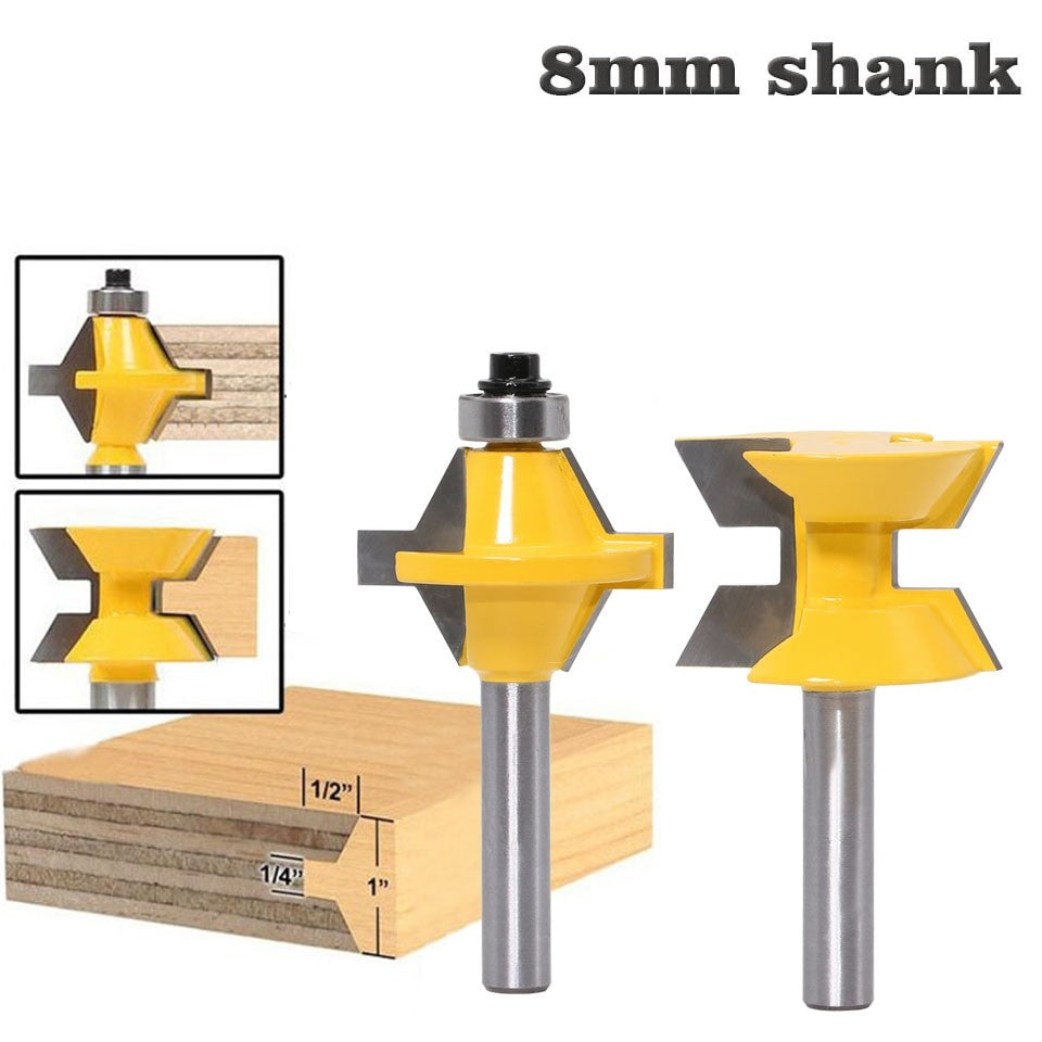 8mm Shank - 120 Degree Chisel Cutter Router Bit