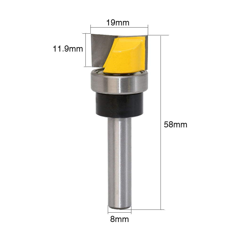 8mm Shank - Mortise/Template Router Bit - 3/4