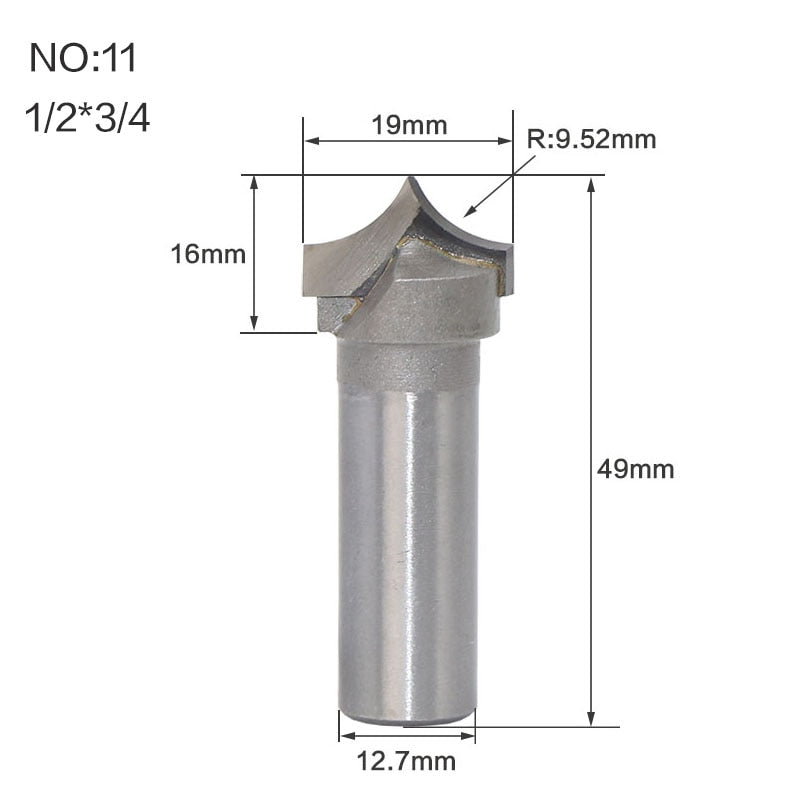 12.7mm or 6.35mm Shank -  Double Edging - Engraving  Router Bits