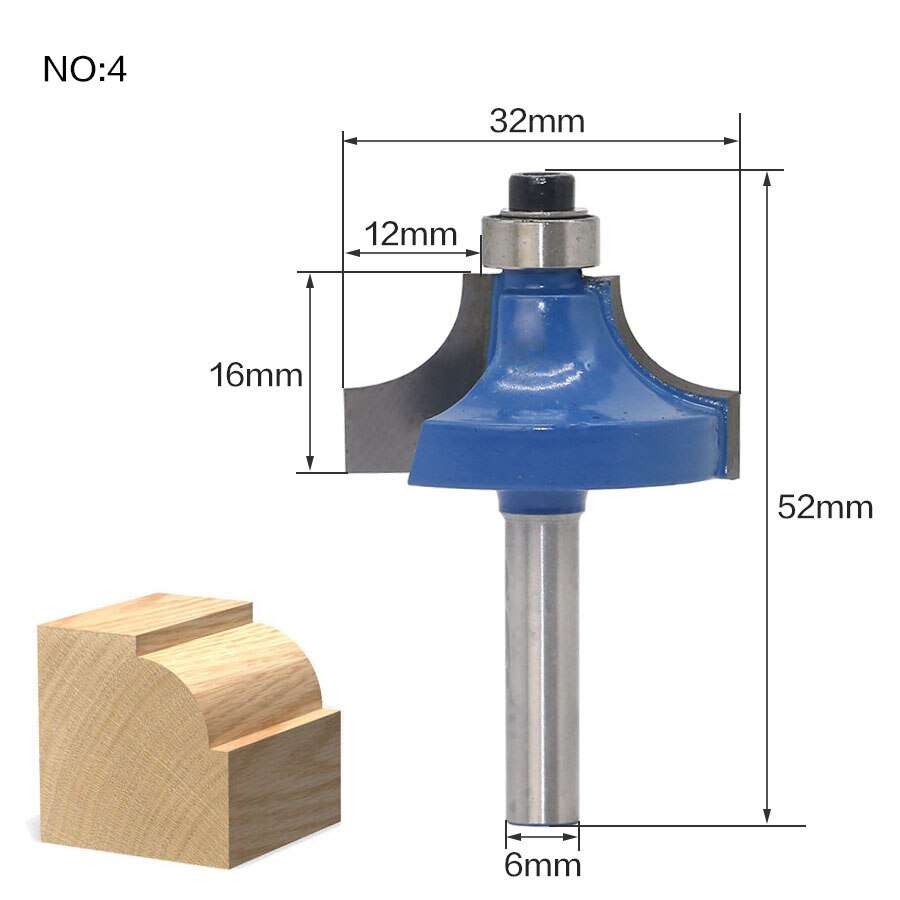 6mm Shank - Edging Router Bit Variants