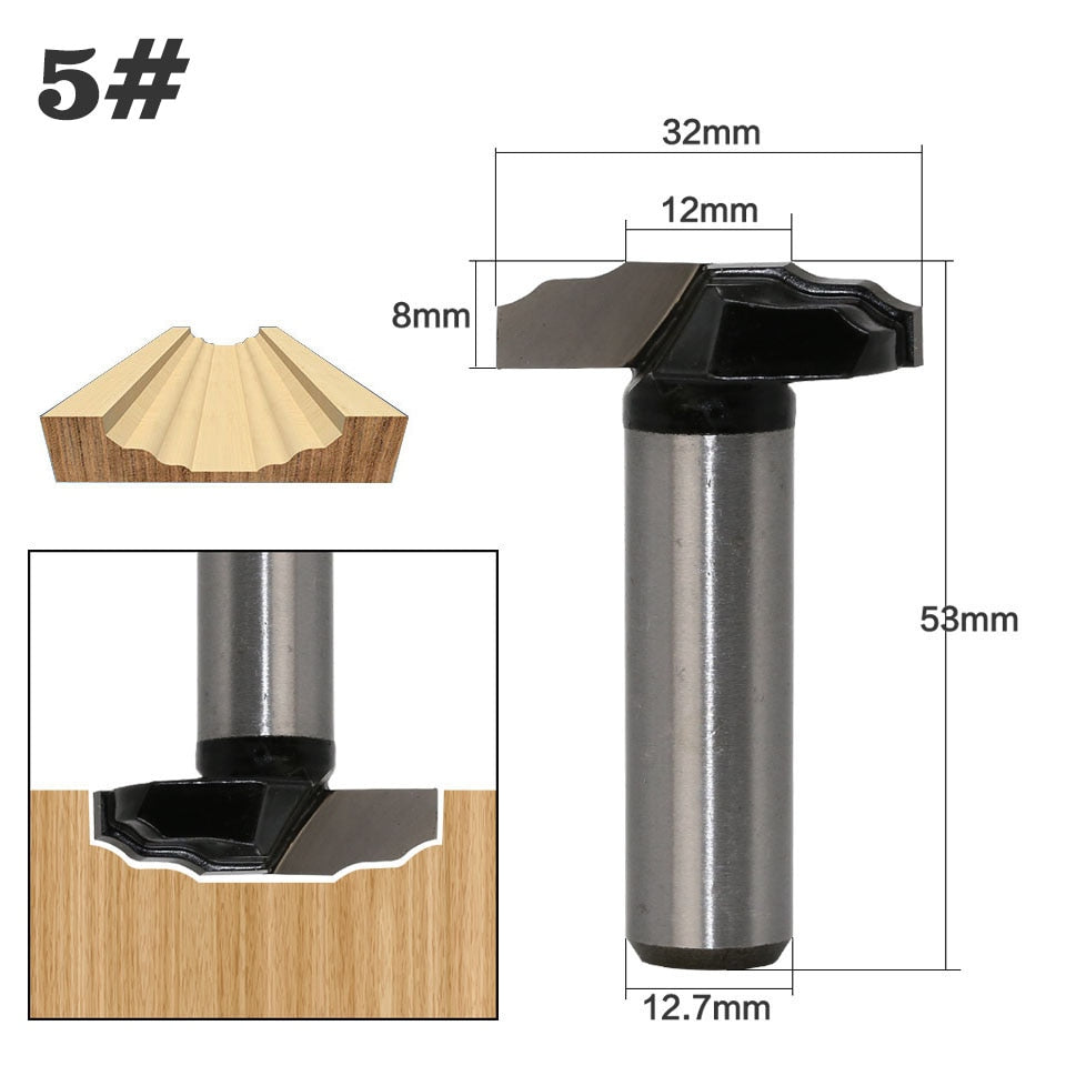 12.7mm Shank - Door Frame - Engraving  Router Bit