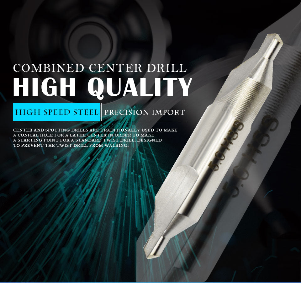 HSS Countersinks Center and spotting drill bit set - 5 Pcs