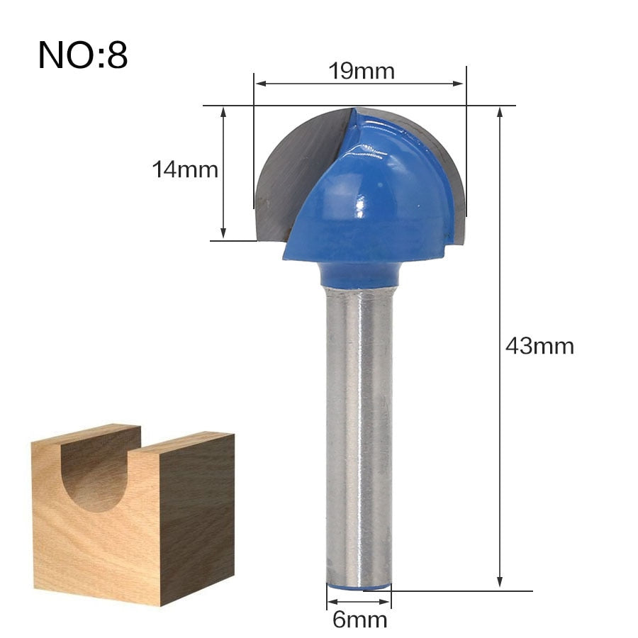 6mm Shank - Edging Router Bit Variants
