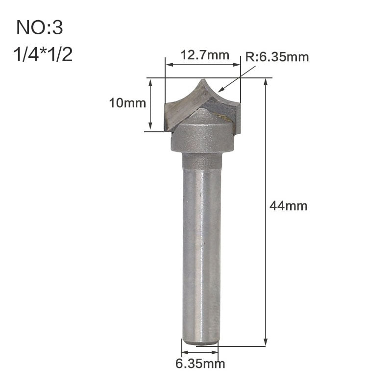 12.7mm or 6.35mm Shank -  Double Edging - Engraving  Router Bits