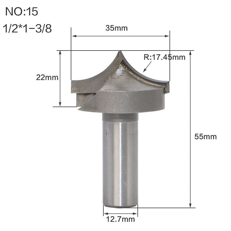 12.7mm or 6.35mm Shank -  Double Edging - Engraving  Router Bits