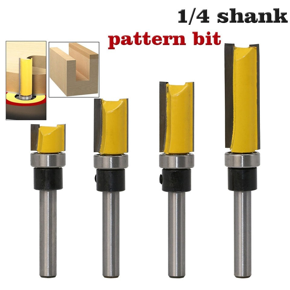 6.35mm Shank - Cleaning Flush trimmer Router Bit