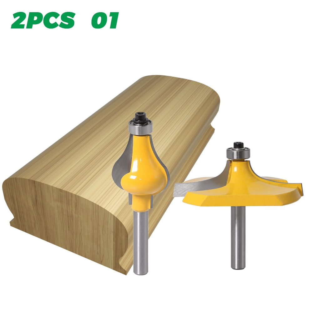 8mm Shank - Thumbnail & Beaded Handrail Router Bit